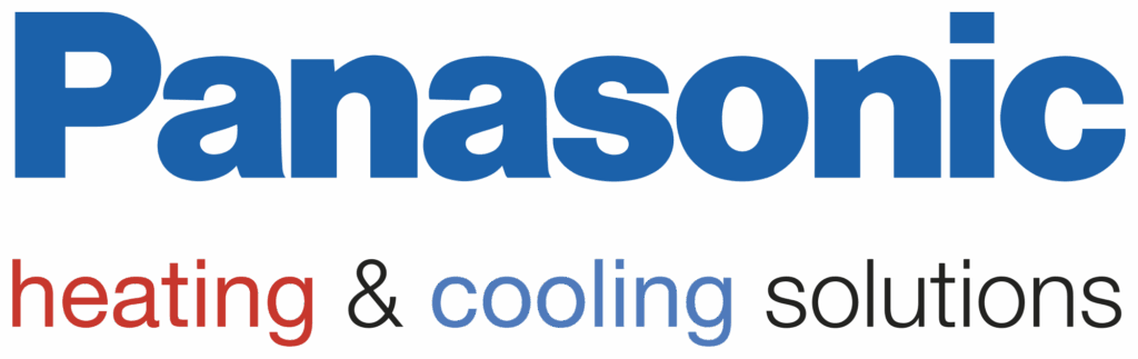 Panasonic logotyp – Värmekomfort i Väst: Värme & Kyla när du behöver. Effektiva premium luftvärmepumpar med nanonex luftrengöring